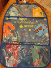 Protector de asiento trasero de coche de dibujos animados para bebé, organizador de coche, tableta, bolsa colgante, soporte de almacenamiento, accesorios para el cuidado del bebé