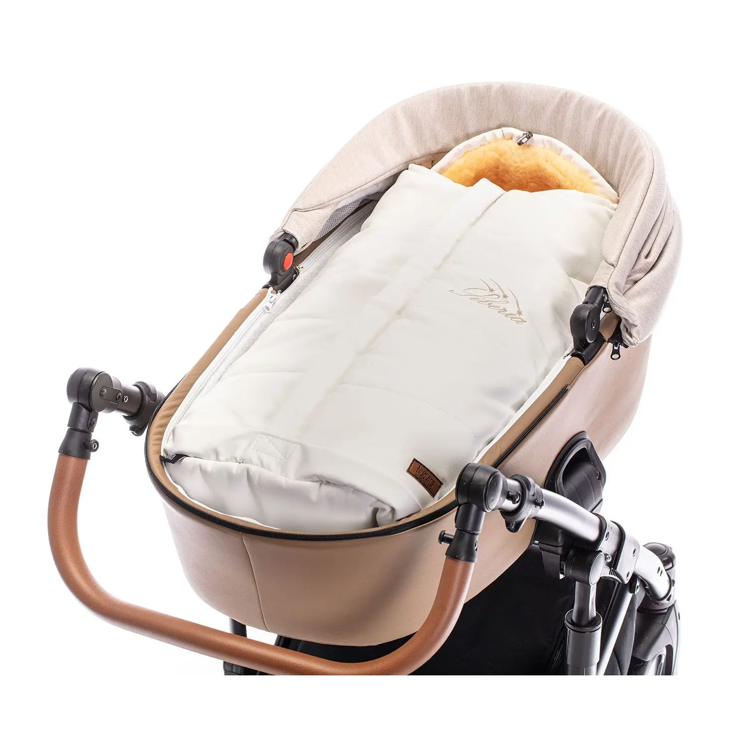 Конверт зимний меховой Nuovita Siberia Lux Pesco(Bianco/Белый