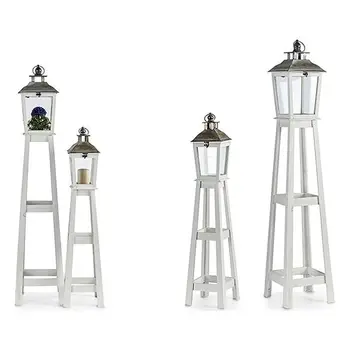 

Lantern White Wood (2 Pieces) (28 x 136,5 x 28 cm)