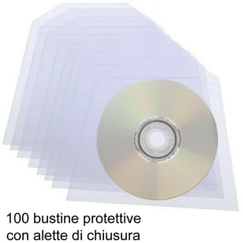 

100 bags transparent PVC DVD CD holder case blank with flap closure