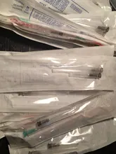 Extremos lisos con muescas Endo desechable aguja de jeringa G 18G 21G 22G 23G 25G 27G 30G 2 unids/pack * 10 paquetes