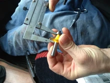 Broca con rodamiento para fresadora de madera, herramienta de carpintería de carburo de tungsteno, vástago de esquina redonda Sobre enrutador, 8mm, 1 Uds.