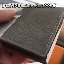 DEABOLAR marca cartera carteras Slim hombres carteras masculino vendemos llantas Porte Monnaie Monedero hombre hombres Billeteras finas