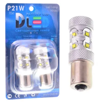 

1pcs LED Car Lamp 1156 - P21W - S25 - BA15s 10 CREE + lens