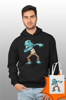 

Angemiel Wear Dab Makes Zombie Black Male Hooded Sweatshirt Bags Kombin