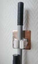 Ganchos multiusos adhesivos para montar en la pared, soporte organizador de fregona, gancho para escoba, ganchos fuertes para cocina y baño, 2/4 Uds.