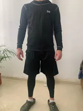 5 unids/set chándal de los hombres gimnasio de compresión de ropa deportiva traje de correr Jogging ropa deportiva de ejercicio medias