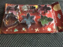 Cake-Decoration Mold Baking-Tools Christmas-Cookie-Cutter Stainless-Steel 3D 6pcs/Set