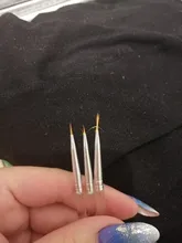 3 unids/set Kolinsky de uñas de Gel línea de arte pinceles para pintar de cristal acrílico delgado de pluma de dibujo herramientas de manicura de decoración de uñas conjunto
