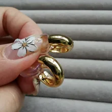 Pendientes de aro con Clip en forma de C para mujer, aretes minimalistas dorados Vintage, bonitos, sin perforaciones, regalo de joyería 2020