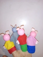 Plush-Doll Finger-Puppets Animals Hand-Cartoon Baby Theater Mini Children Educational