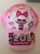 Lol surprise-gorra de béisbol con patrón de dibujos animados para niños, conjunto de máscara, capa, decoración para fiesta, juguete para regalo