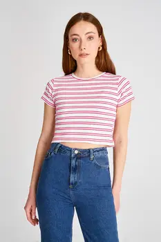 

Trendyol Striped Knitted Blouse TWOSS20BZ1118