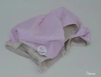 

BLANKET FOR BABIES OF PEPOSA. Very warm with plush fabric. WITH PRETTY PRINTS