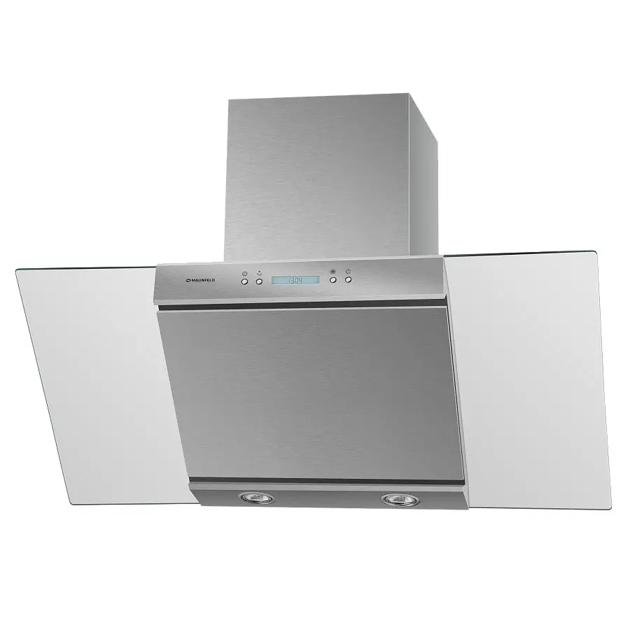 ВЫТЯЖКА MAUNFELD GLORIA 9" НЕРЖАВЕЙКА"/ПРОЗРАЧНОЕ стекло