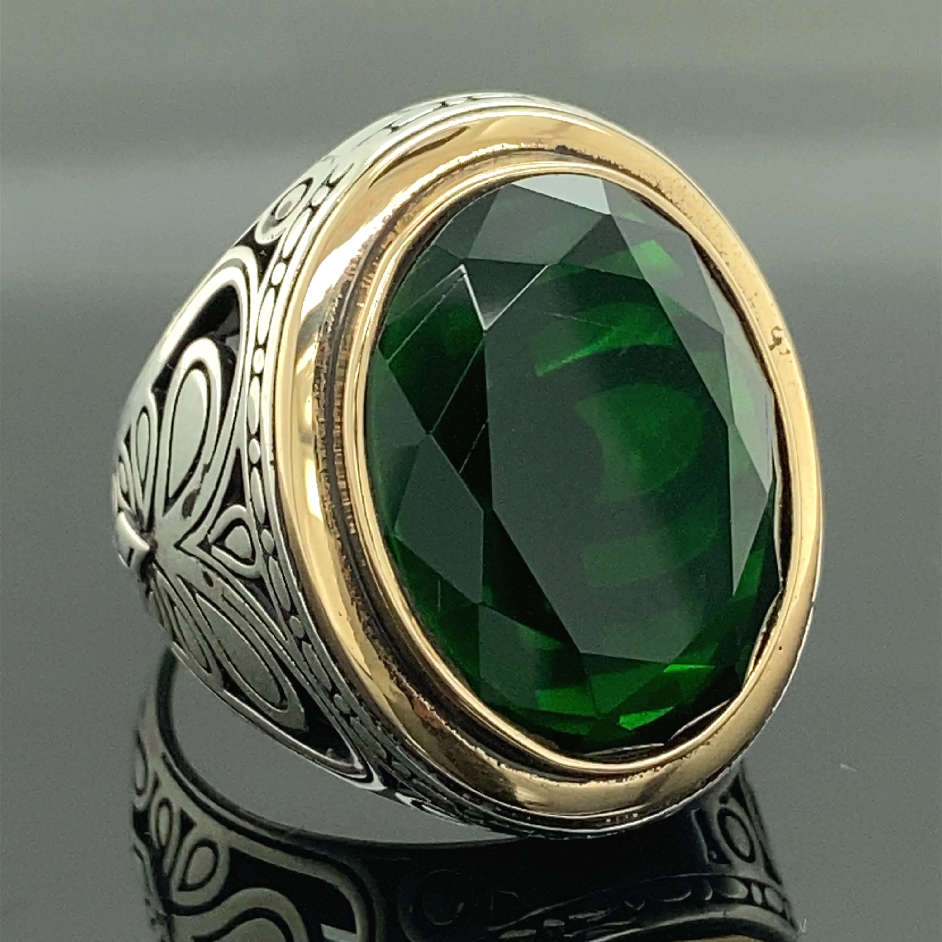 925 Sterling Silver Natural Emerald Ring, Handmade Jewelry, Gemstone  Birthstone Ring, Gift For Women – SilverJewelryZone