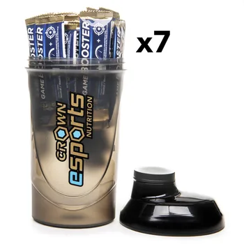 

Crown Esports Nutrition, Game Booster + Shaker CrownPRO, with caffeine, teanin and amino acids, concentration, performance, Pack 7