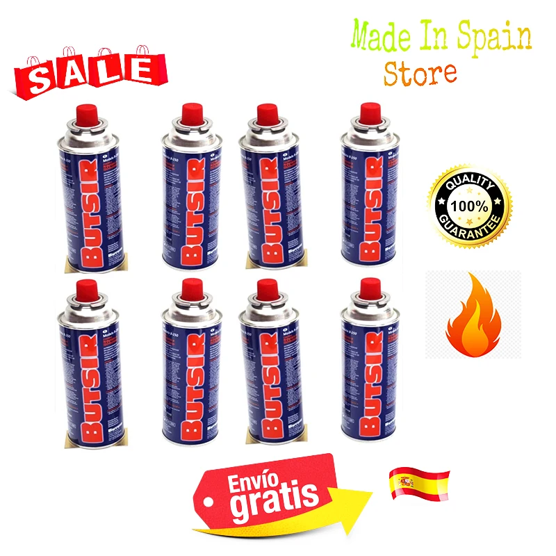 Carburador de Gas Butano, B-250- 227gr para cocina portátil, y MS-3500 MS-1000, 8 unidades SENT 24-48 horas