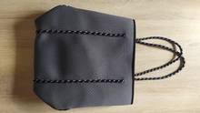 Bolso de neopreno transpirable de lujo, de hombro, gran capacidad, de mano, informal, asa superior, bandoleras, novedad
