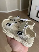 Baotou-Sandalias antipatadas para niños, suelas blandas, zapatos de playa masculinos, para verano, 2020