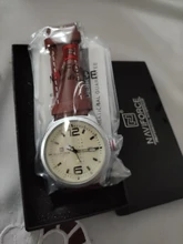 NAVIFORCE-reloj de cuarzo deportivo para hombre, cronógrafo de pulsera de cuero, estilo militar, informal, con fecha, marca de lujo, 2019