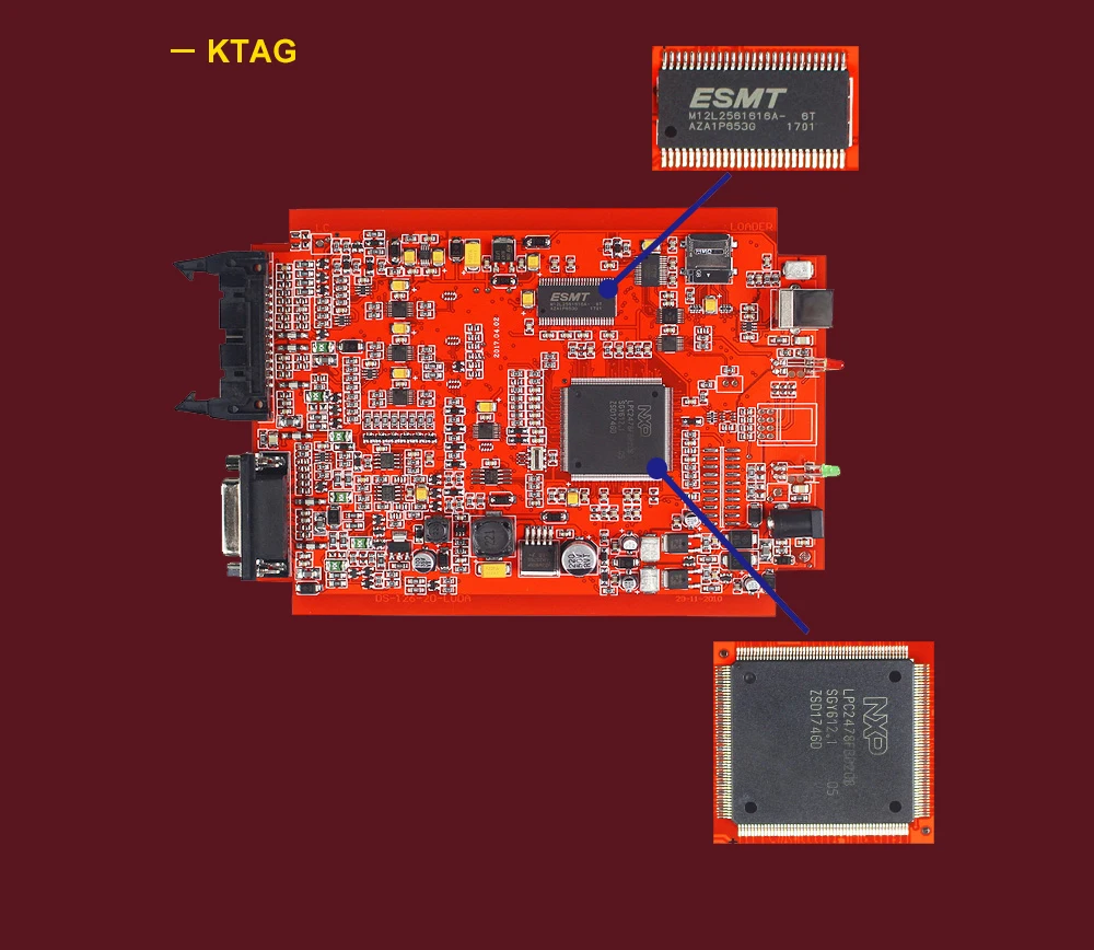 Онлайн V2.47 ЕС красный Kess V5.017 OBD2 менеджер Тюнинг Комплект KTAG V7.020 4 светодиодный Kess V2 5,017 BDM Рамка K-TAG V2.25 ECU программист