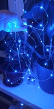 Light-String Garland Copper-Wire-Lights Battery-Power Festoon Fairy LED Christmas Wedding