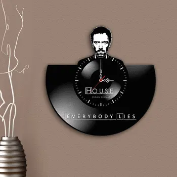

Personalized House M.D. Design Decorative Wooden Wall Clock-1
