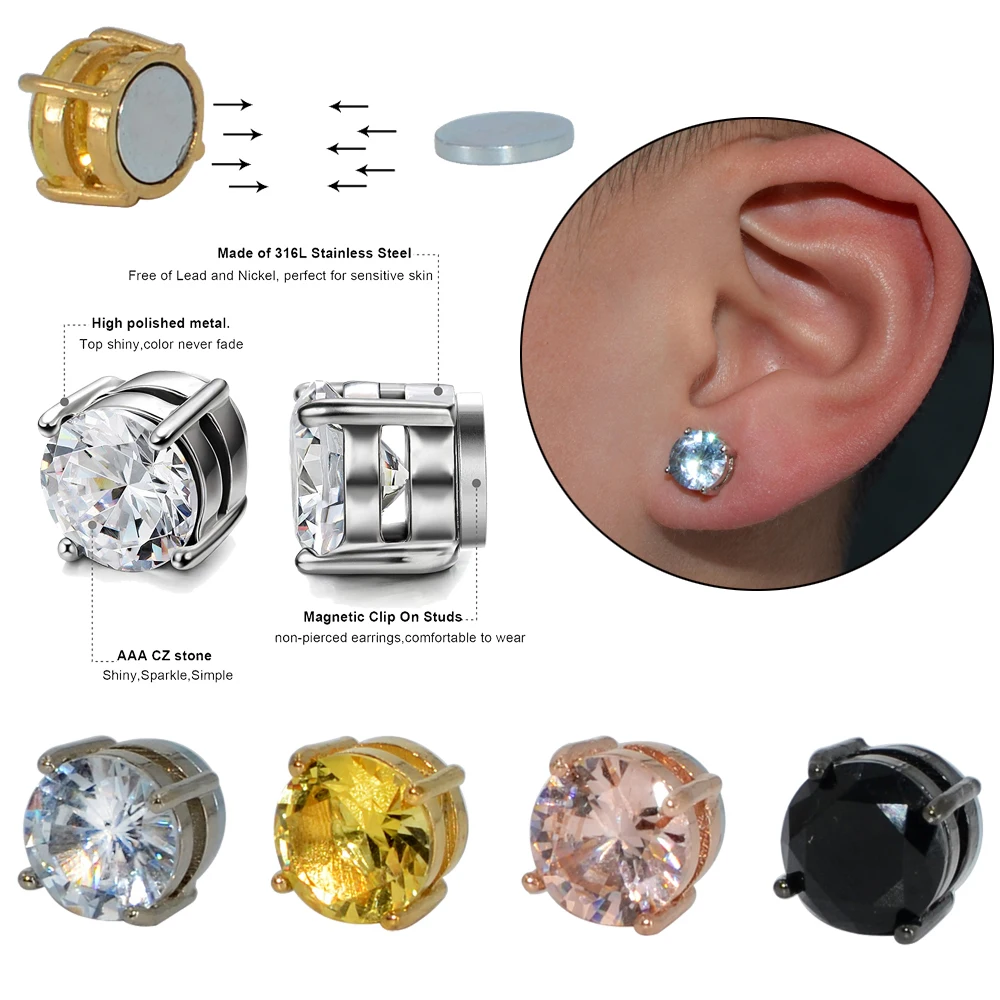 Non Pierced Earrings Earring Piercing Ear Fake