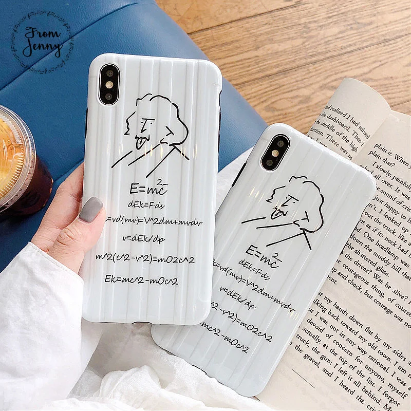 

From Jenny Mathematical formula for iPhone x xr xs max 6 6s 7 8 Plus simple illustration mobile phone protection soft shell