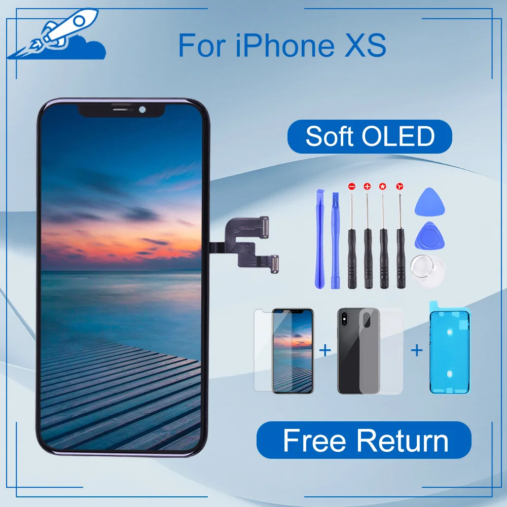 EK Soft OLED For iPhone XS LCD Display Touch