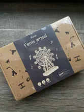 Robotime-noria giratoria 3D de madera, bloques de construcción en miniatura, Kits de montaje, juguete para regalo para niños y adultos, TGN01, 232 Uds.