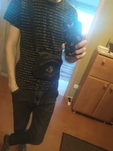 Bolso de hombro de lona para mujer, Mini BOLSA DE TELÉFONO coreana con estampado de dibujos animados, cruzado, informal, con solapa