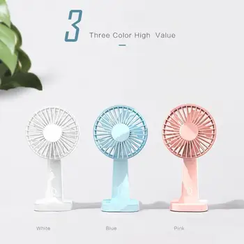 

Handheld Usb Charging Multi-angle Free Adjustment Fan Portable Small Fan With Mobile Phone Stand Function