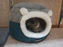 Bed Kennel Cat-House Hoopet Cave Home Dog-Puppy Warm for Teddy