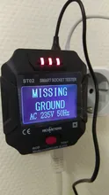 Inteligente Socket Tester Digital comprobador de tensión AC cero circuito eléctrico Detector de línea macho polaridad fase Pro US/EU/Reino Unido GFCI