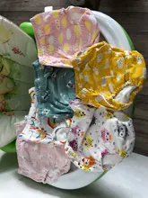 Pañales de 6 capas de entrepierna para bebé, pantalones de entrenamiento reutilizables, pañal de tela lavable, braguitas de algodón a prueba de agua, ropa interior de baño