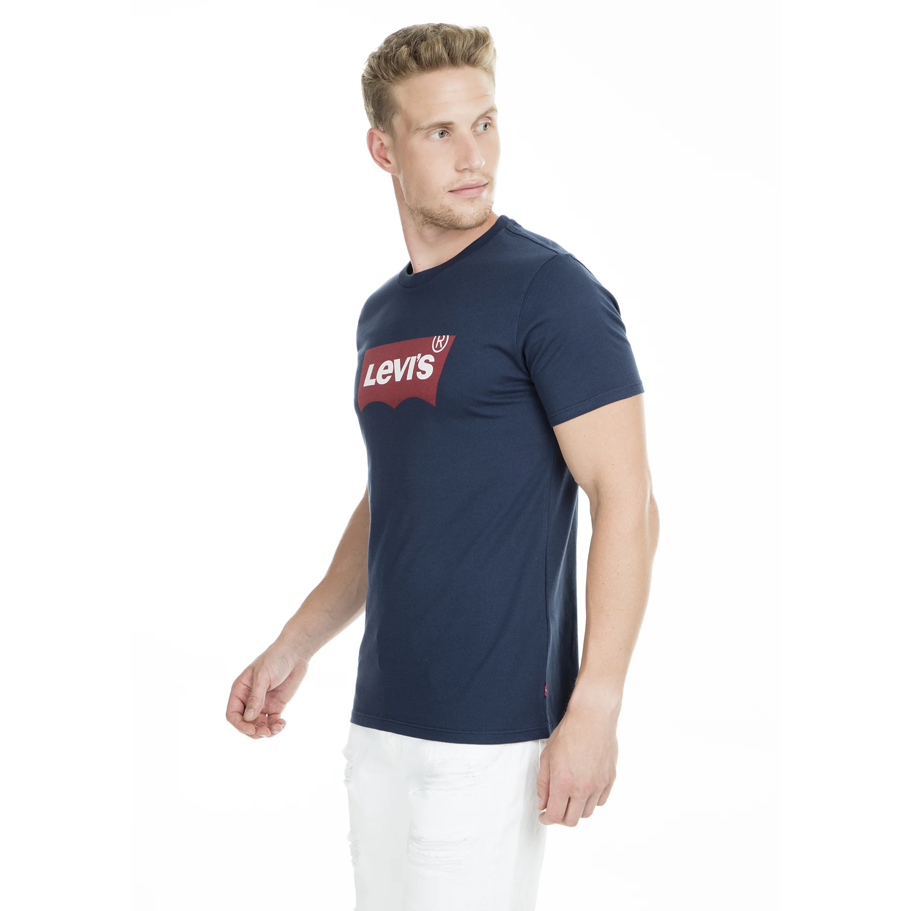 Levi's велосипедный Воротник T shirirt 17783