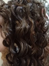 Anjo Plus RYLAI-extensiones de pelo rizado mechones, pelo sintético, 300g, para cabeza completa, 26-30 pulgadas, negro, marrón, degradado