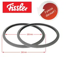 Уплотнительное кольцо для скороварки 2 шт., замена для Fissler Vitavit, уплотнение для давления пара 2062600201 Уплотнительное кольцо для скороварки 2 шт., замена для Fissler Vitavit, уплотнение для давления пара 2062600201