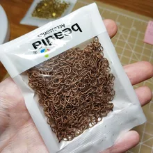 Cadena de eslabón abierto, extensor de cola para joyería DIY, 5 m/lote, 2,5, 2,8, 3,6, 4,8mm