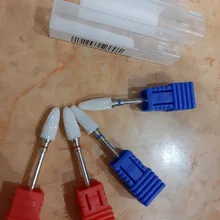 Broca de clavo de cerámica para manicura, taladro eléctrico giratorio, brocas de cortaúñas de carburo de tungsteno, cortador de fresado de manicura