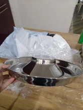 Dog-Bowl Puppy-Litter Stainless-Feeder Dish-Weaning Pet Food-Feeding Silver