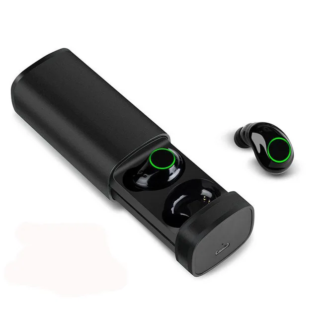 Черный 30 шт. X23 Bluetooth наушники TWS двойная ручка 5,0 мини спортивный ремень зарядка отсек в уши водонепроницаемые наушники - Цвет: Черный