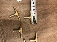 Adapter Hose-Fitting-Tee Barbed-Coupling-Connector 16mm Brass T-Shape 10mm 8mm 12mm 3-Way