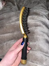 Peine para masaje del cuero cabelludo para niña, cerdas de nailon, cepillo de pelo rizado húmedo para mujer, cepillo de pelo para salón, herramientas de estilo de peluquería