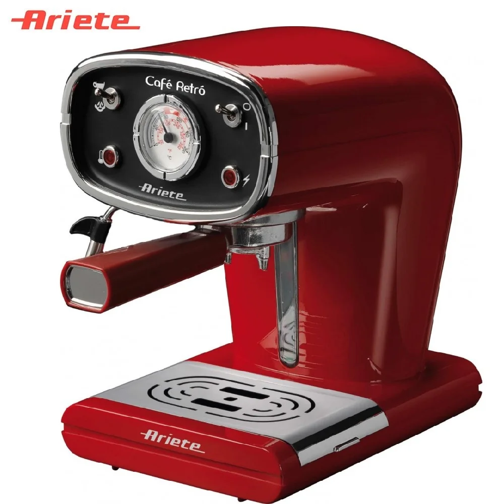 Рожковая кофеварка Ariete 1388 Cafe Retro Red