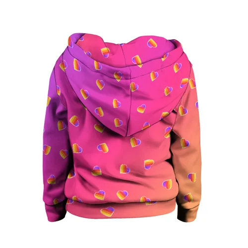 Baby sweatshirt 3D Likee Video 1, comfortable sweatshirt Лайк, bright colors, for children, for boys and girls, with a hood