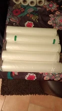 Bolsa de vacío para alimentos de cocina, 5 rollos por lote, sin BPA, bolsas de almacenamiento para sellador al vacío, alimentos, mantener embalaje, 12 + 15 + 20 + 25 + 28cm * 500cm