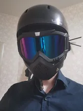 Reedocks-gafas de esquí para hombre y mujer, lentes modulares con filtro para la boca, desmontables, para esquí, Snowboard, nieve, invierno